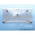 New design transparent PVC promotional hand bag with studs